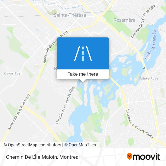 Chemin De L'Île Maloin map