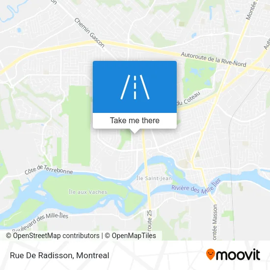 Rue De Radisson map