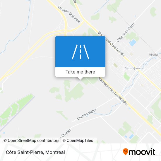 Côte Saint-Pierre map