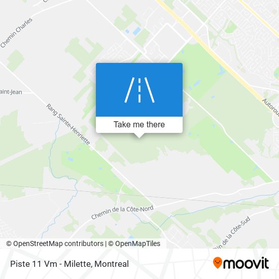 Piste 11    Vm - Milette map