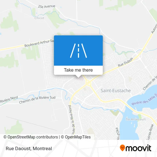 Rue Daoust map