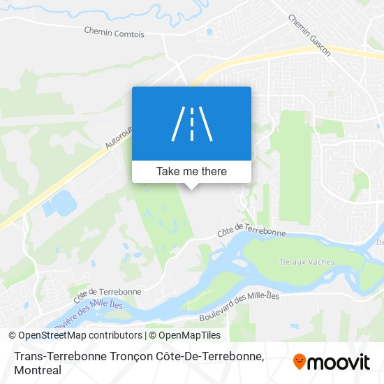 Trans-Terrebonne  Tronçon Côte-De-Terrebonne map