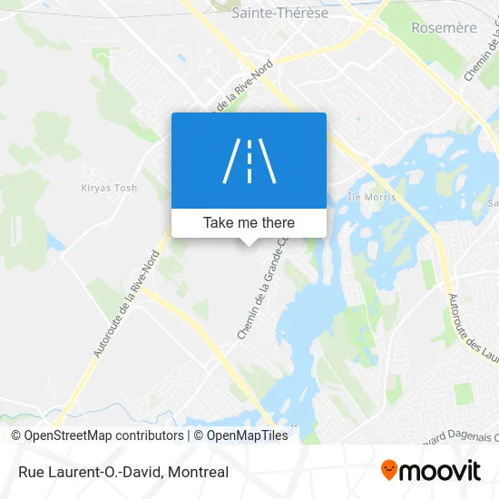 Rue Laurent-O.-David map