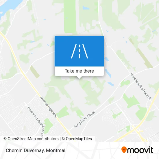 Chemin Duvernay map