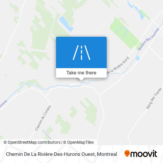 Chemin De La Rivière-Des-Hurons Ouest map
