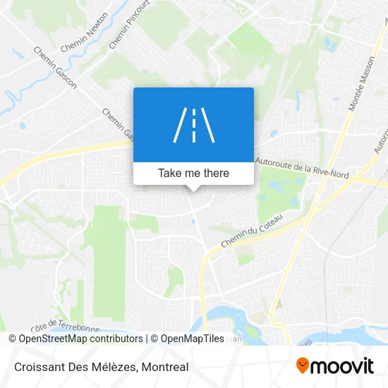 Croissant Des Mélèzes map