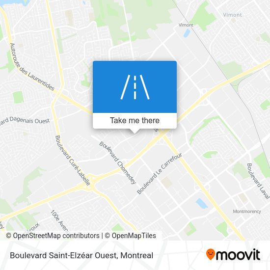 Boulevard Saint-Elzéar Ouest map