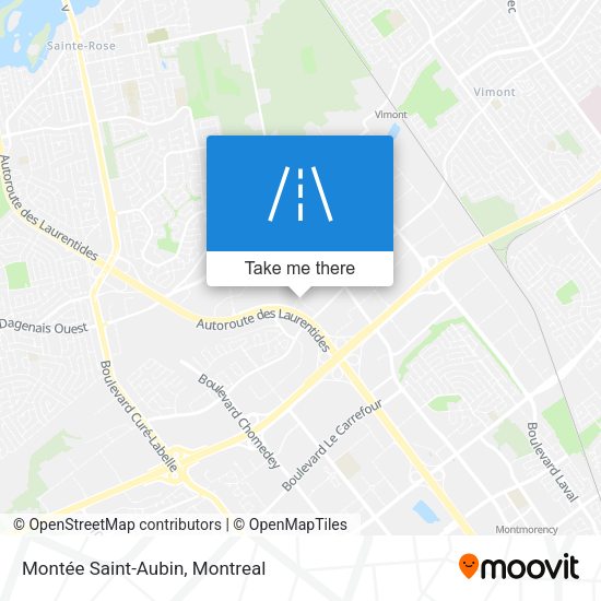 Montée Saint-Aubin map