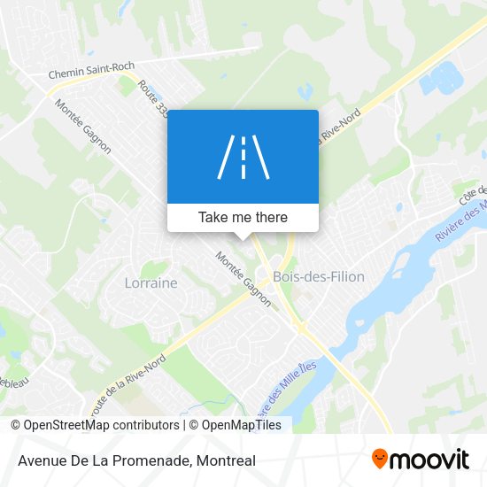 Avenue De La Promenade map
