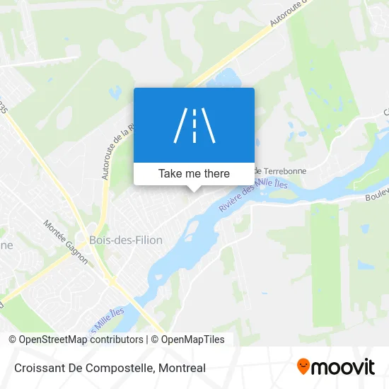 Croissant De Compostelle map