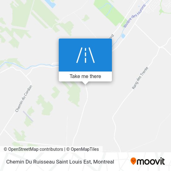 Chemin Du Ruisseau Saint Louis Est map
