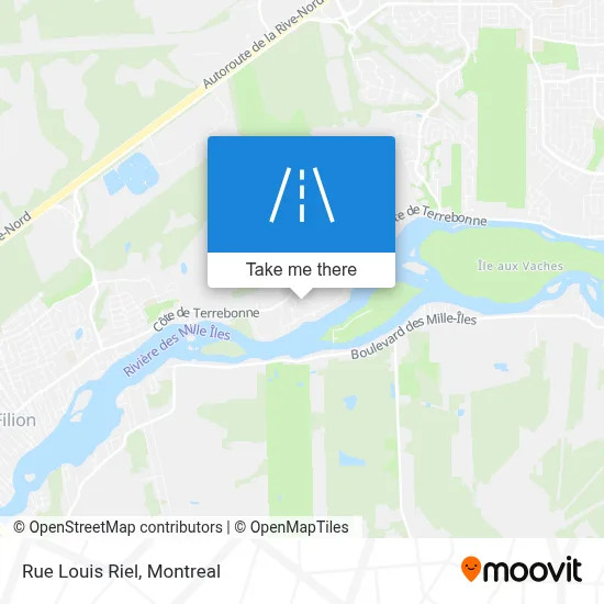 Rue Louis Riel map