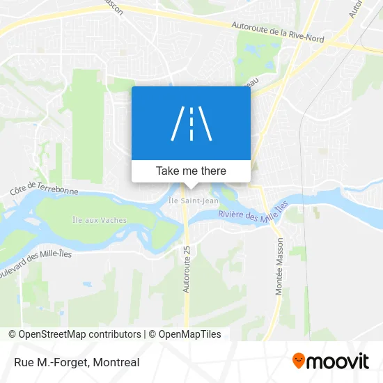 Rue M.-Forget map