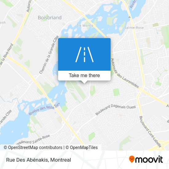 Rue Des Abénakis map