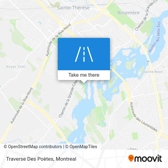 Traverse Des Poètes map