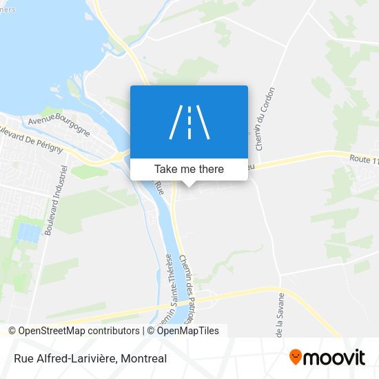 Rue Alfred-Larivière map