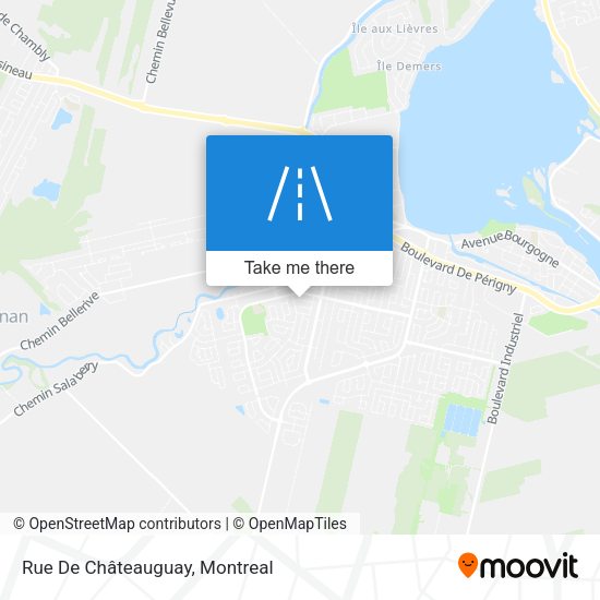 Rue De Châteauguay map