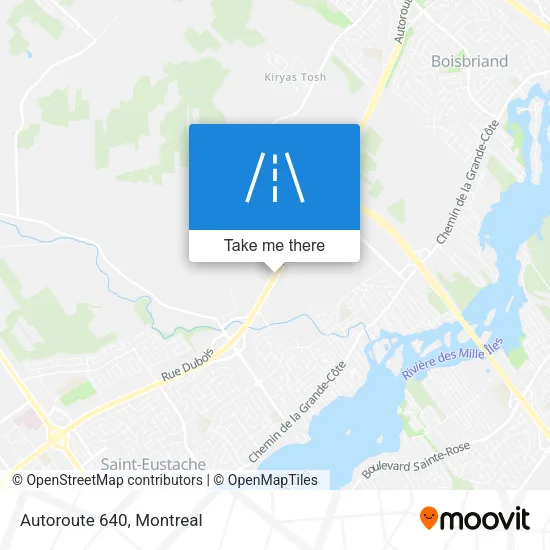 Autoroute 640 map