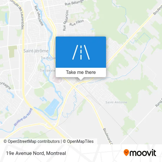 19e Avenue Nord map