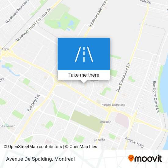 Avenue De Spalding map