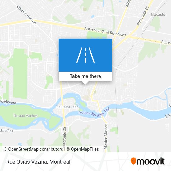 Rue Osias-Vézina map