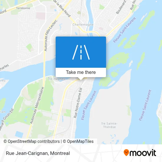 Rue Jean-Carignan map