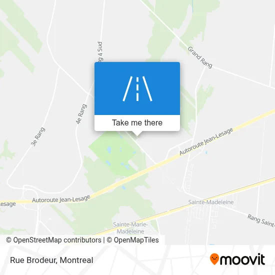 Rue Brodeur map