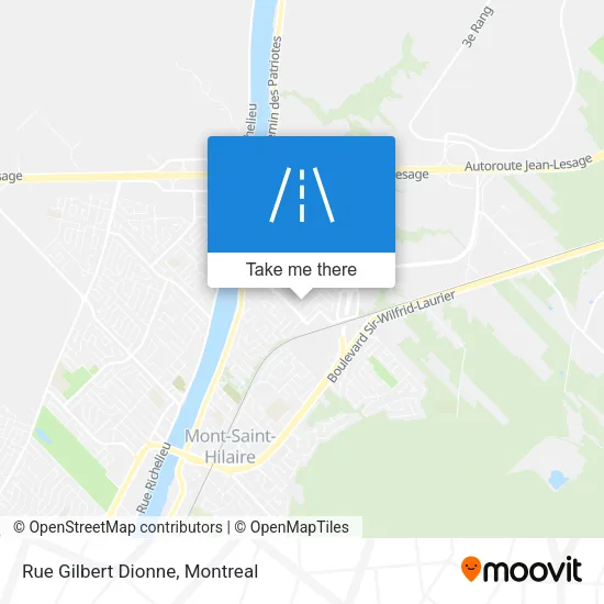 Rue Gilbert Dionne map