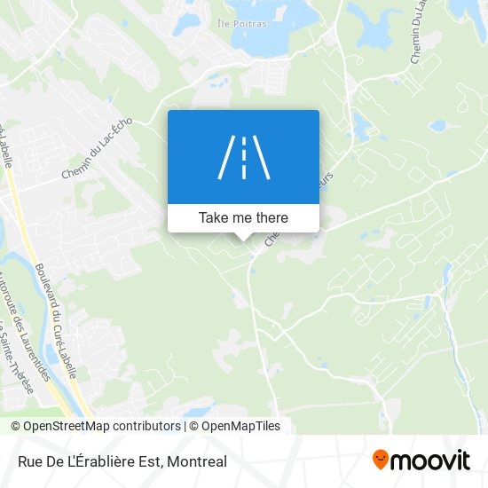 Rue De L'Érablière Est map