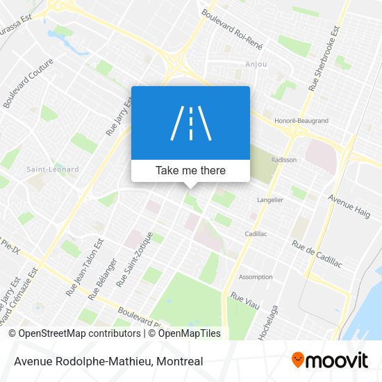 Avenue Rodolphe-Mathieu map