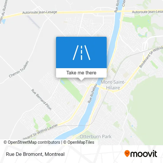 Rue De Bromont map