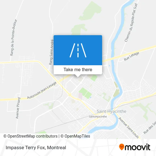 Impasse Terry Fox map