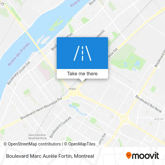 Boulevard Marc Aurèle Fortin map