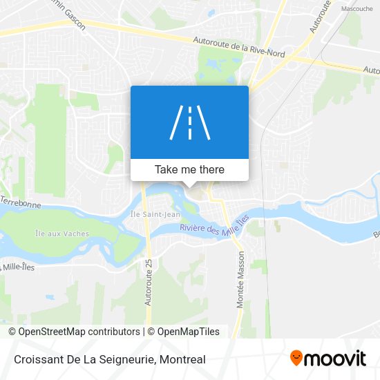 Croissant De La Seigneurie map