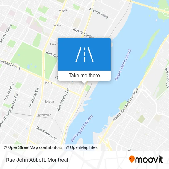 Rue John-Abbott map