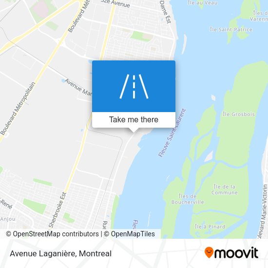 Avenue Laganière map