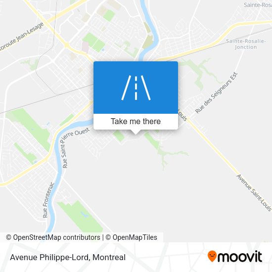 Avenue Philippe-Lord map