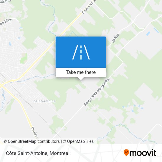 Côte Saint-Antoine map