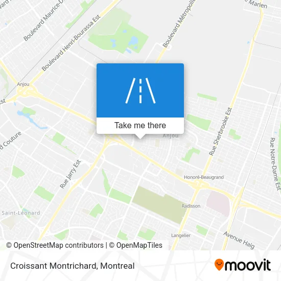 Croissant Montrichard map
