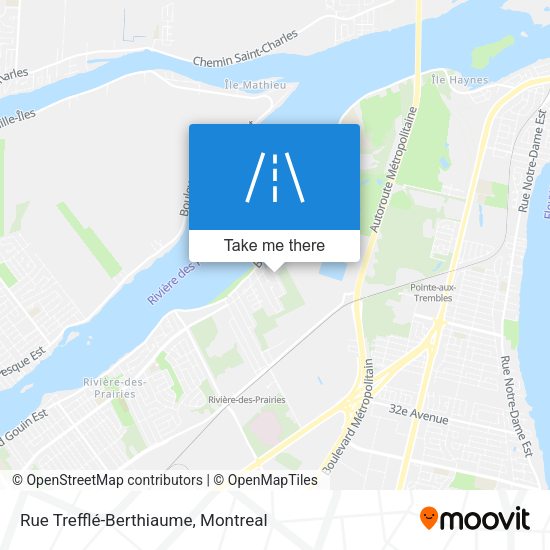 Rue Trefflé-Berthiaume map