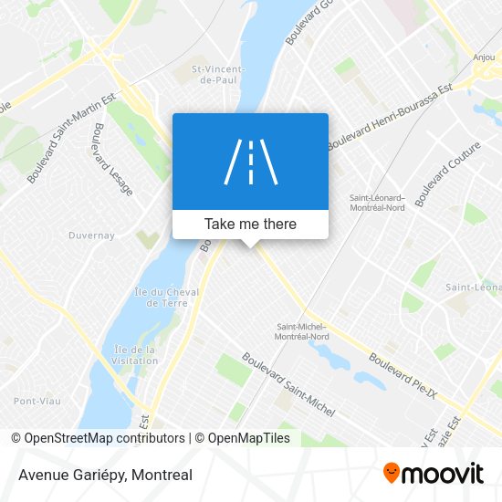 Avenue Gariépy map
