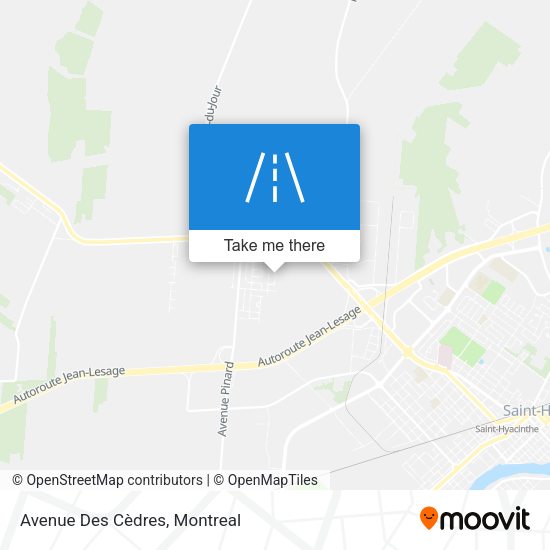 Avenue Des Cèdres map
