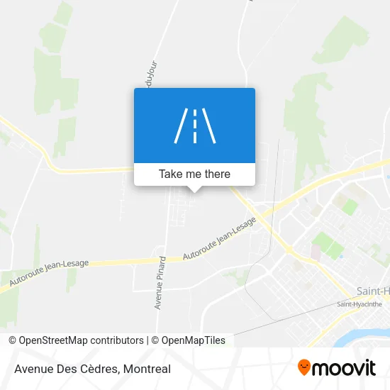 Avenue Des Cèdres map