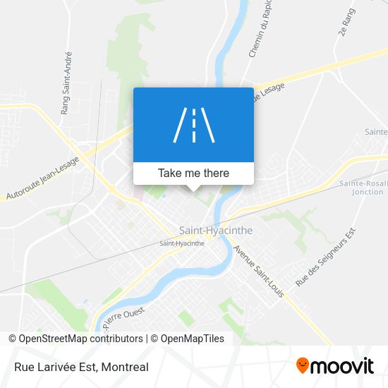 Rue Larivée Est map