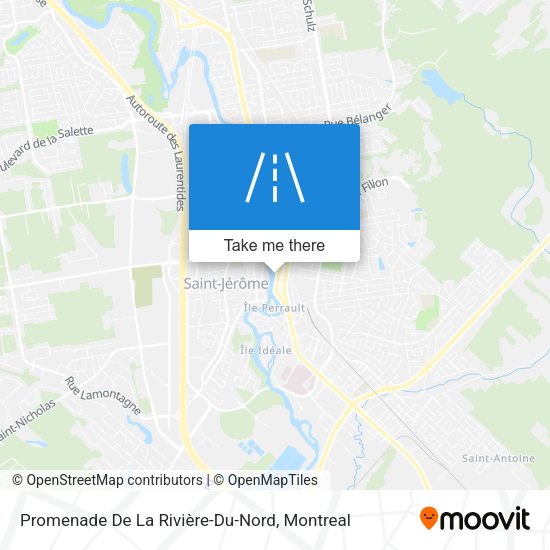 Promenade De La Rivière-Du-Nord map