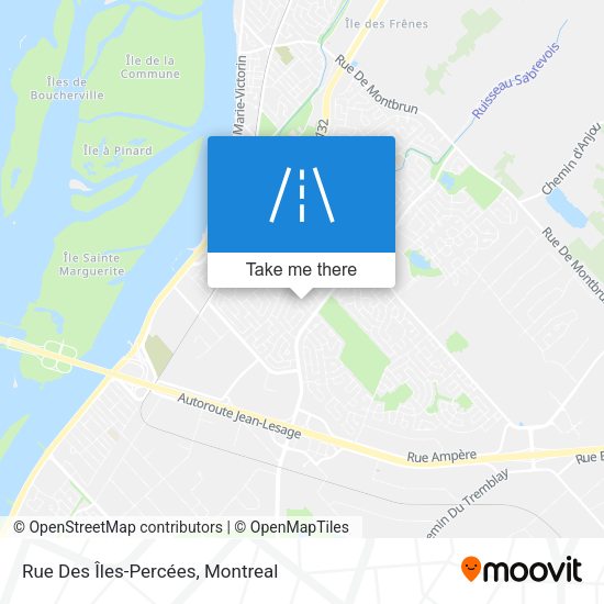 Rue Des Îles-Percées map
