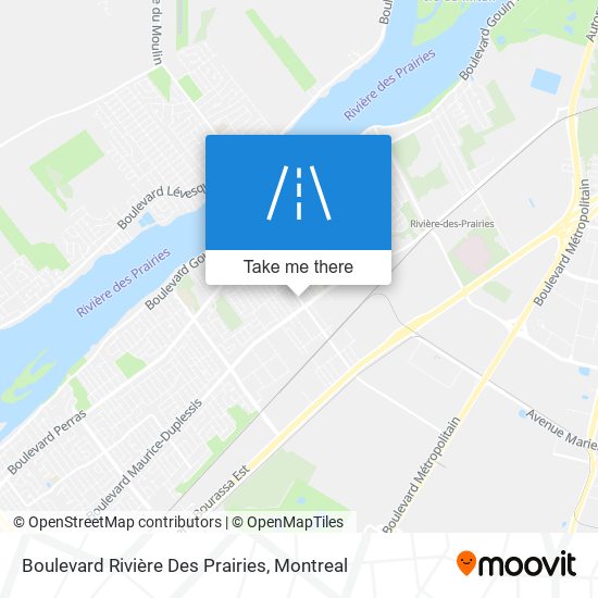 Boulevard Rivière Des Prairies map