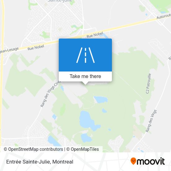Entrée Sainte-Julie map