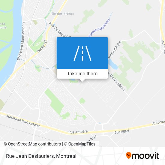 Rue Jean Deslauriers map