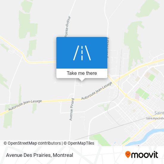 Avenue Des Prairies map